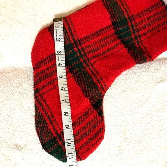 Red & Black Plaid Christmas Stocking - Picture 7 of 7